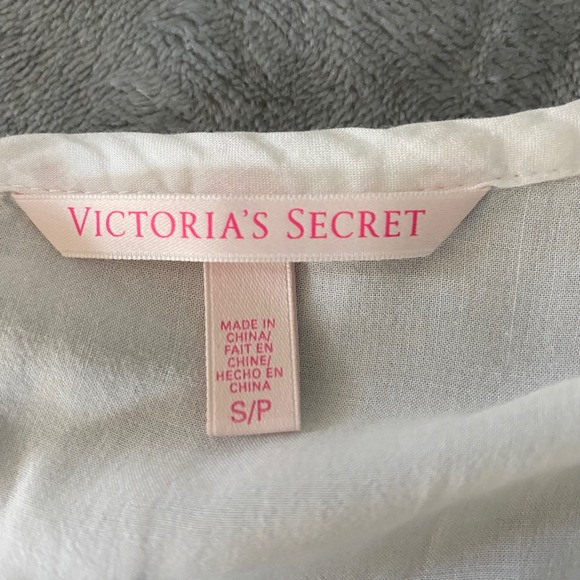 Victorias Secret White Pom Pom Trim V Neck Maxi Dress Cover Up S - Picture 3 of 10